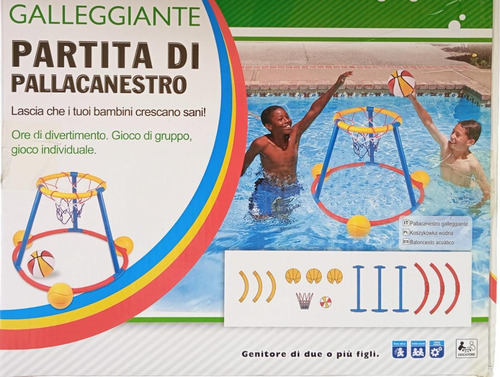 Aro De Basquet Para Piscina Verano Juego Basketball Acuatico