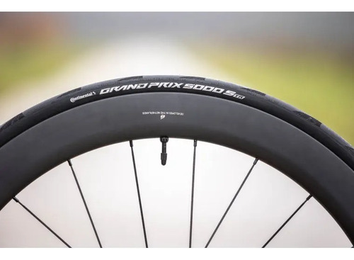 Neumático Continental Grand Prix 5000 700x28 S Tr Tubeless 220tpi, color negro