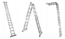Comprar Escalera Andamio 5.8mts -20 Escalones Aluminio -sin Chapones