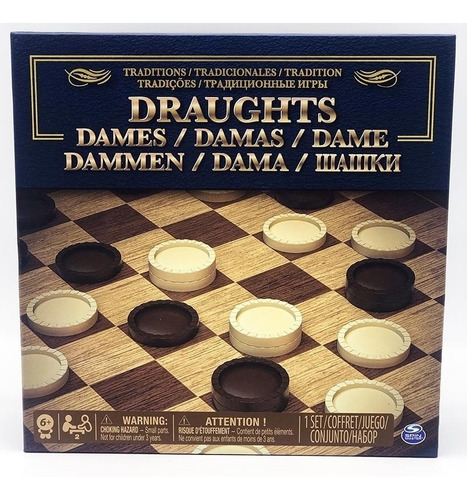 Juego De Damas En Caja Int 98375d Original Spin Master