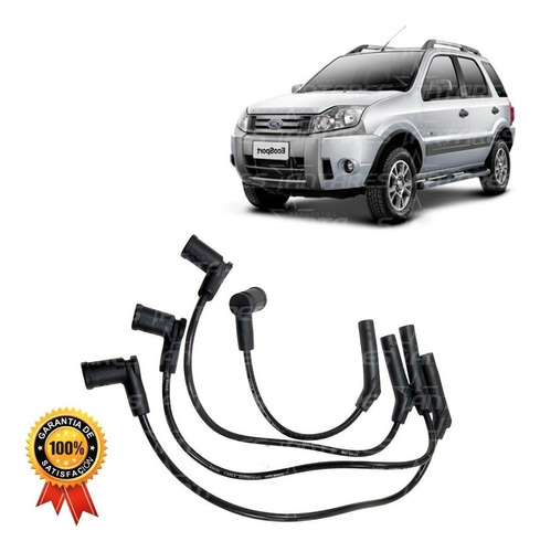 Juego Cable Bujía Para Ford Ecosport 1.6 8v 2002 2011