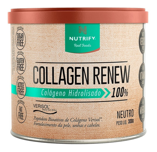 Collagen Renew (hidrolisado / Verisol) Neutro 300g - Nutrify