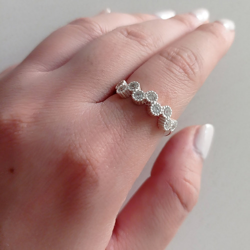 Imagen 6 de 6 de Anillo Plata Italiana 925 Modelo Oba