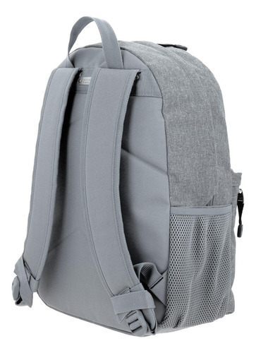 Mochila Grande Chenson Pro Tesa Gris Porta Laptop De 15 . Gris Liso