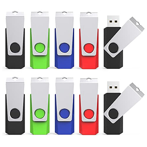 Unidad Flash Usb Raoyi De 32 Gb, Giratoria Usb 2.0, Metálica