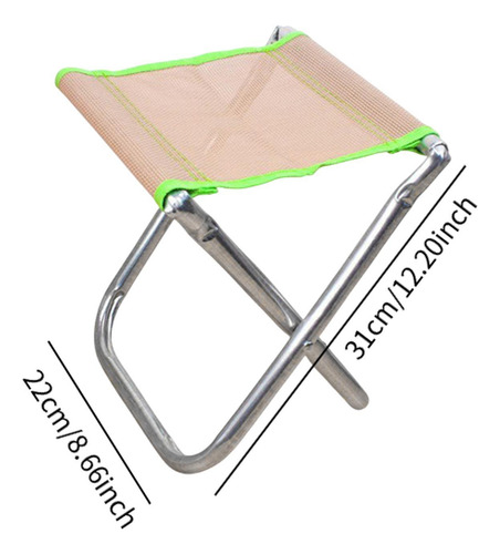 Taburete Plegable Portátil Reclinable, Reposapiés,