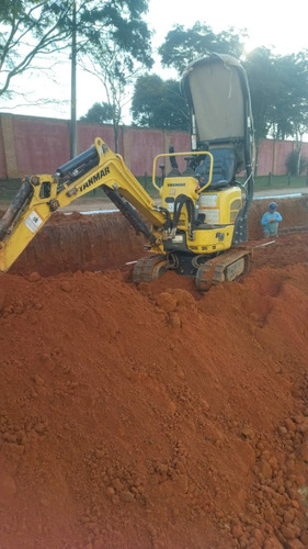 Locação Mini Escavadeira Yanmarsv08 Ou Carregadeira Bobcat