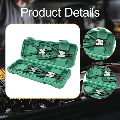 4 Pieces Snap Pliers Set Circlip Pliers With Straight/bent