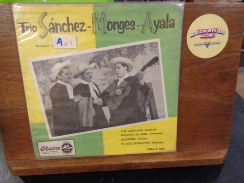 Trio Sánchez Monges Ayala Vol. 2 Vinilo Simple Ep K Folklore