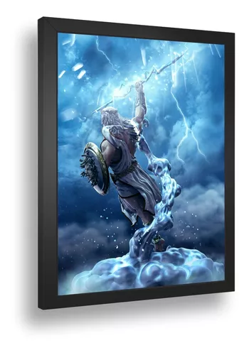 Quadro Decorativo God Of War 1 com Moldura A3