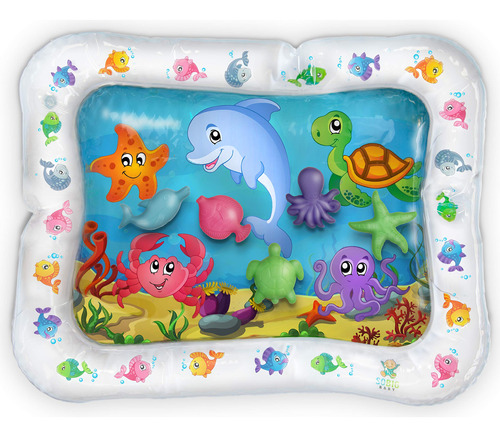 Inflatable Tummy Time Toys- Premium Tummy Time Water Mat Act