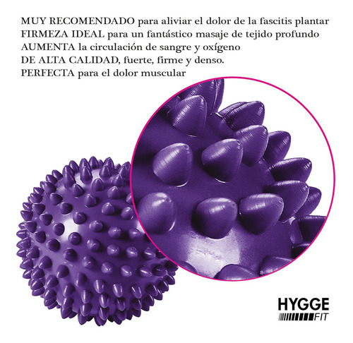 Imagen 3 de 10 de Pelota Pinches 7,5cm Masajes Miofasciales Descontracturante