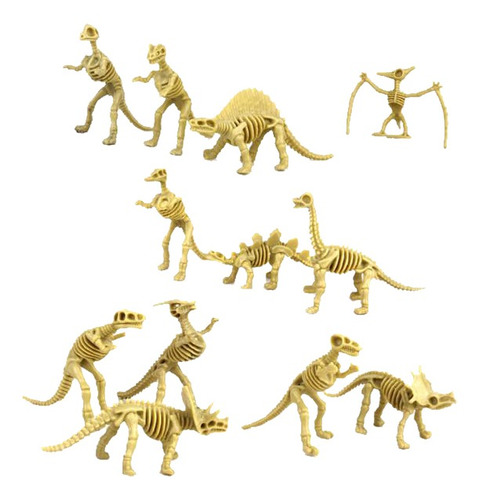 2x12la Novedad De Dinosaurios Surtido Figuras Esqueleto Fós