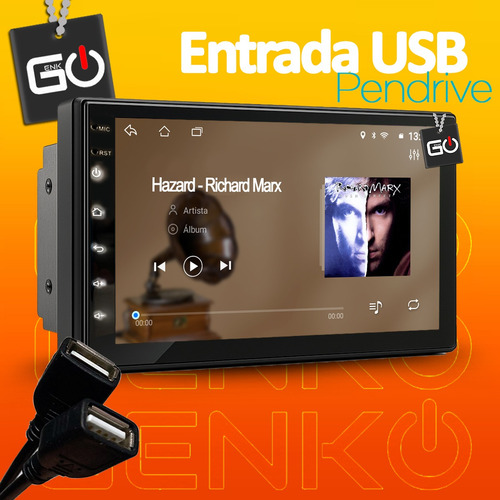 Multimidia Android 7polegadas Gm Agile 2011-16 Kit Completo