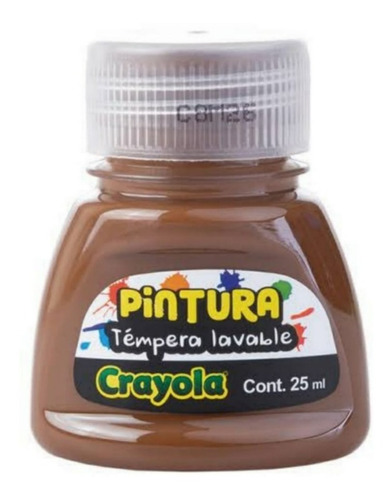 Pintura Témpera Lavable Crayola Café 25 Ml