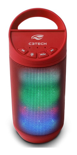 Caixa Bluetooth Handsfree Speaker Beat 8w Led Sd Fm C3tech