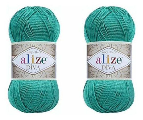 Alize Diva Yarn Hilo Para Tejer A Mano 100% Hilo Acrílico D