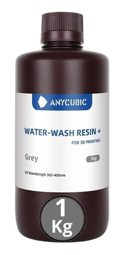 Resina Lavable Al Agua Anycubic 3d 1000g Gris | Resinas