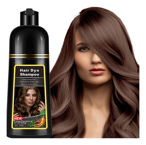 Champú Instantáneo Para Tinte De Cabello Marrón Claro 3 En A