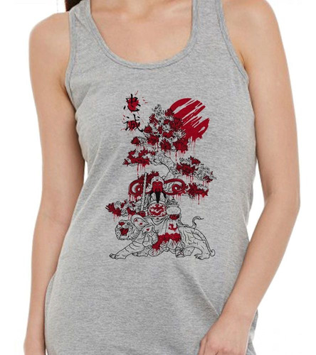 Musculosa Personaje Sentado En Un Tigre Arbol Rojo