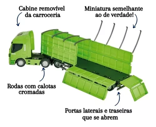 Miniatura Caminhao Iveco Graneleiro Escala 1/30 - Usual em