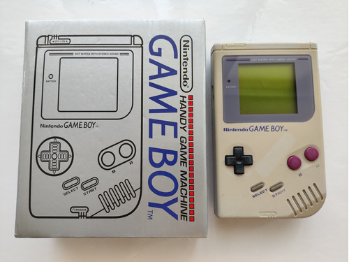Nintendo Gameboy Ladrillo Gris Modelo Dmg-01 + 1 Juego +caja
