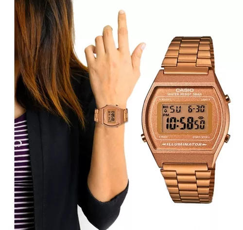 Reloj Mujer Casio B650wc Rose Gold Retro — Te lo tenemos Chile