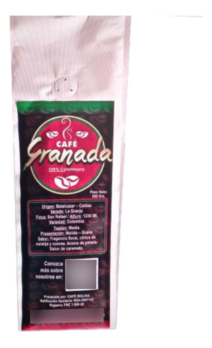 Cafe Granada Belalcazar Caldas X 500 Gr - Kg a $50