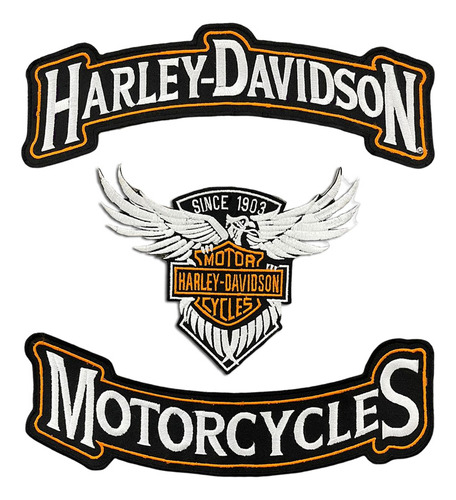 Parche De Motociclista Con Bordado De Harley Eagle Rockers P