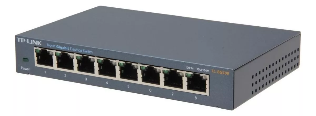 Primera imagen para búsqueda de switch gigabit tp link tlsg108 8 bocas 10 100 10 metalico