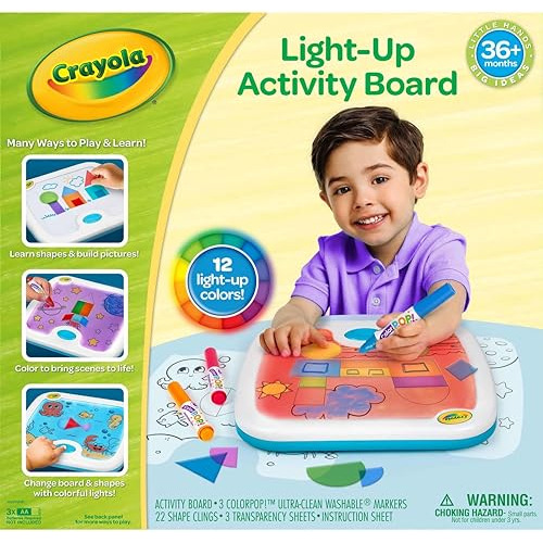 Crayola Light Up Activity Board, Sensory Toy For Toddlers &