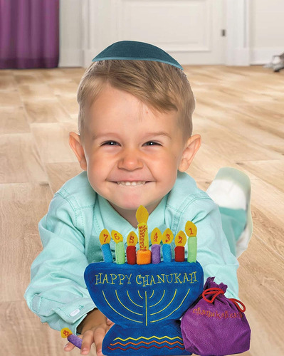 Menorah Rite Lite, Children's, Polyester, For Hanukkah