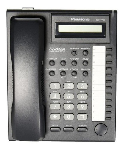 Teléfono Fijo Panasonic Kx-t7730 Negro