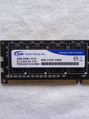 Memoria Ram Ddr3 4 Gb Team Group 1333mhz