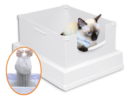 Speedysift V2 Deluxe Cat Litter Box Starter Kit, Incluye Bol