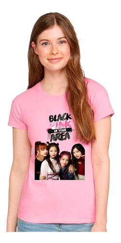 Polera Black Pink Portada Mujer Niña K-pop Rosa Grafimax