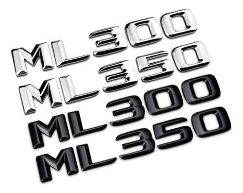 3d Abs Trunk Badge Sticker Ml 300 Para Compatible Con