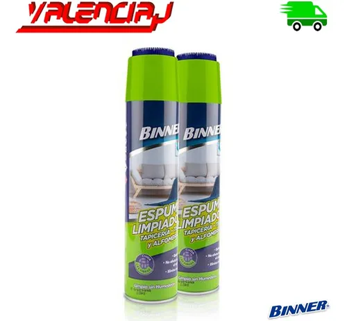 2 Binner Espuma Limpiadora Para Tapicería 600ml X 2