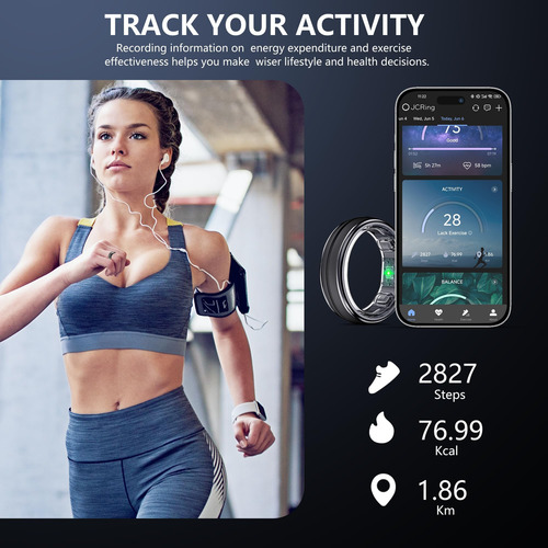 Seekzero Smart Ring - Sin Suscripción A Aplicaciones, Tamaño