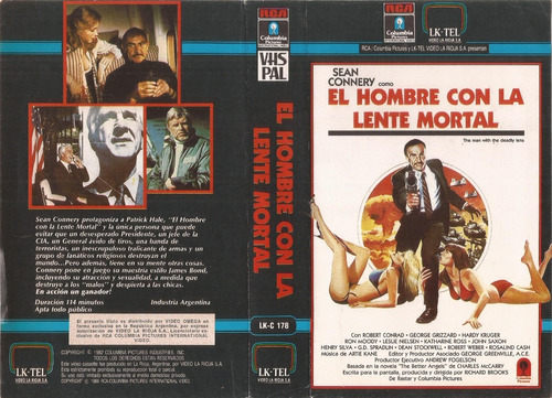 El Hombre Con La Lente Mortal Vhs Sean Connery John Saxon