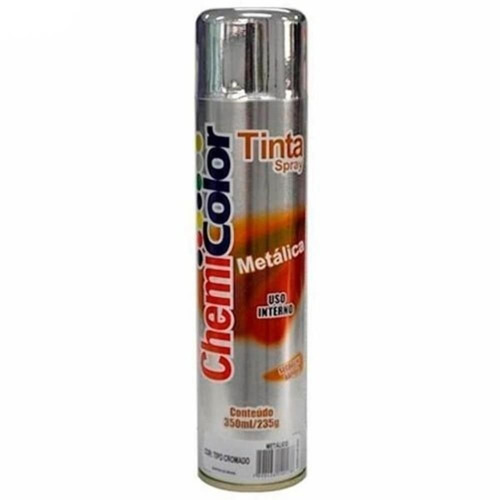 Tinta Spray Metálica Cromada 350ml