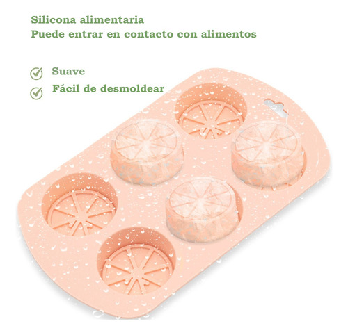 3 Pcs De Silicona Para Cubos De Hielo Bandeja Limón Plastico
