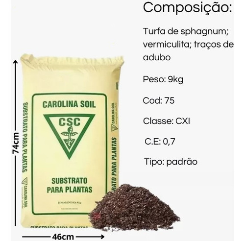 Rolin Soil Substrto Pr Plnts Germinção 20litrs Grow