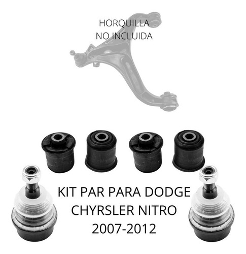 Kit Bujes Y Par Rotulas Para Dodge Chrysler Nitro 2007-2012