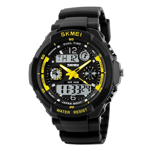 Reloj Hombre Skmei S-shock 0931 Crono Alarma Luz Gtia