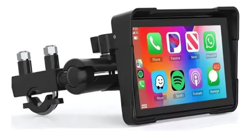 Multimidia Moto Carplay Bluetooth Gps Sd Android Auto Ip67 Preto América Do Sul