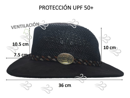 Sombrero De Malla Ligero Y Transpirable Con Trenza, Unisex