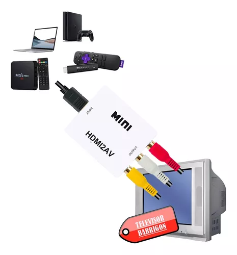 AIFHDAUF Conversor de euroconector a HDMI, convertidor RCA a HDMI