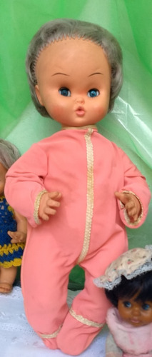 Muñeco Bebé / Bebote Antiguo Rayito De Sol Ropa Orig Exc 40c (Usado)