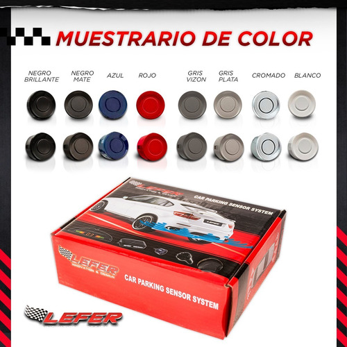 Imagen 5 de 10 de Sensor De Estacionamiento Display Led Ultrasonico!!! Negro